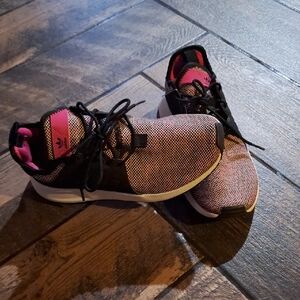 adidas X-PLR J Kids Sneakers - Black and Pink Mesh